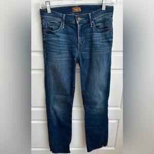 MOTHER The Rascal Ankle Snippet Jeans Size 25
